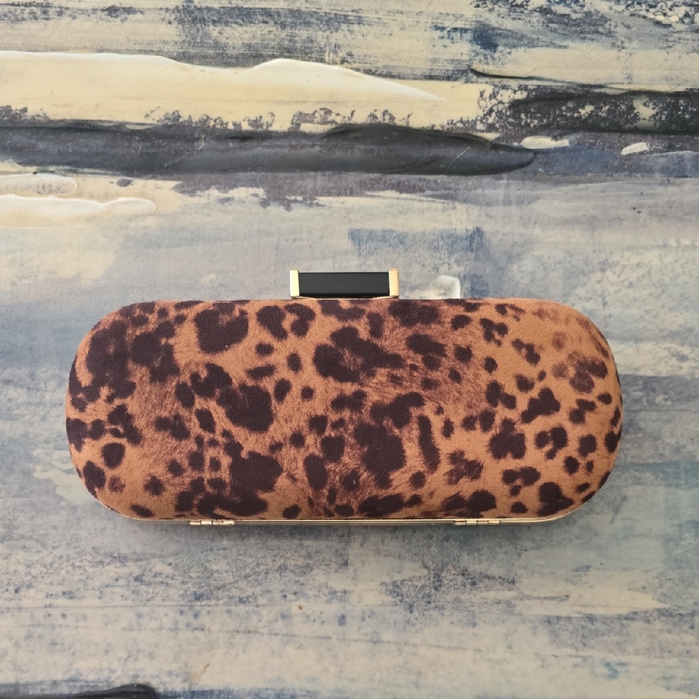 Leopard Print Clutch